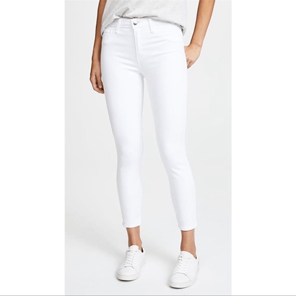 L'agence Margot skinny high rise white jeans